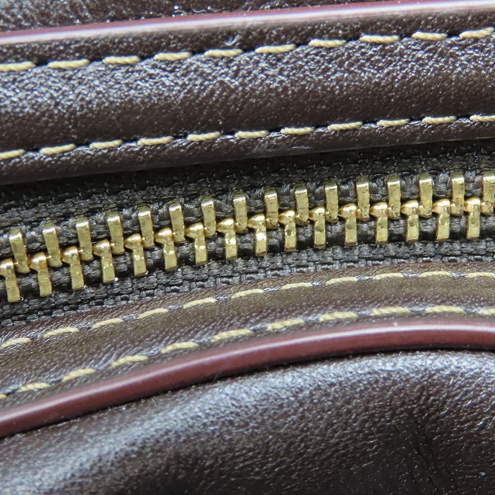 COACH Tote Bag F57612 Canvas, Leather Brown Women Used Authentic