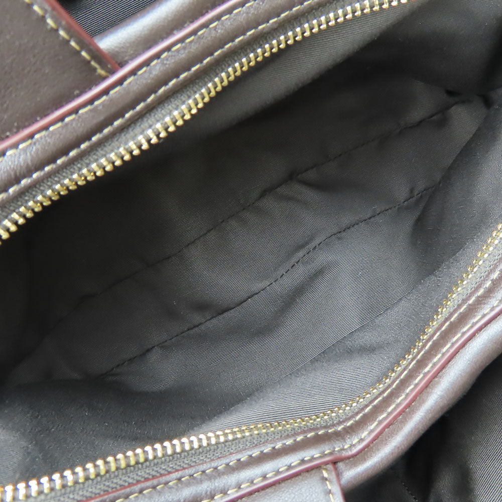 COACH Tote Bag F57612 Canvas, Leather Brown Women Used Authentic