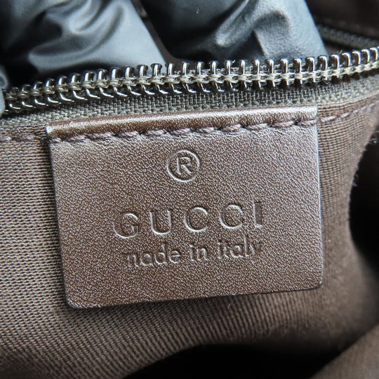 GUCCI Shoulder Bag 145857 GG canvas, perforated leather Brown mens(Unisex) Used Authentic