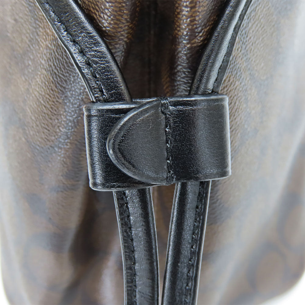 COACH Tote Bag F57842 Leather, PVC black Women Used Authentic