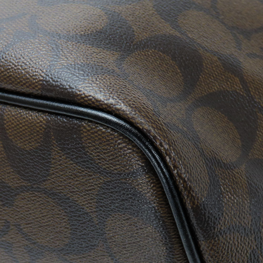 COACH Tote Bag F57842 Leather, PVC black Women Used Authentic