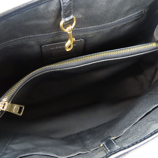 COACH Tote Bag F57842 Leather, PVC black Women Used Authentic