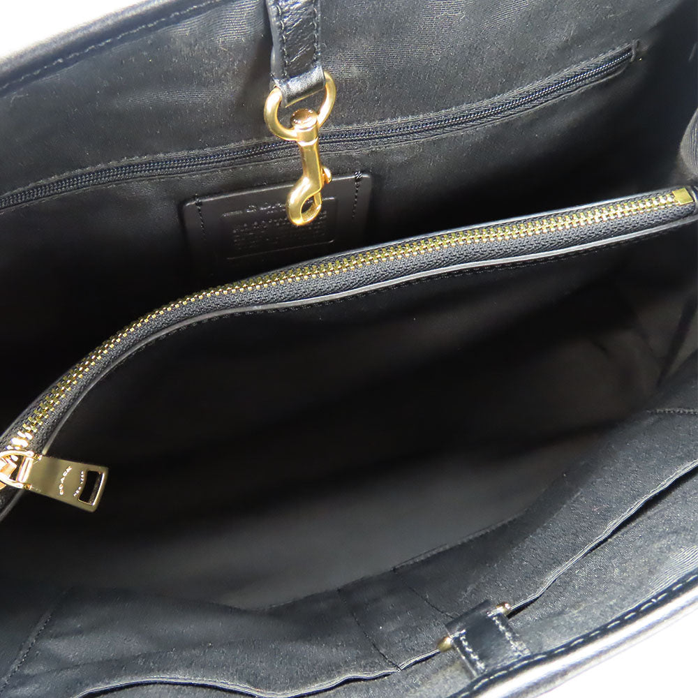 COACH Tote Bag F57842 Leather, PVC black Women Used Authentic