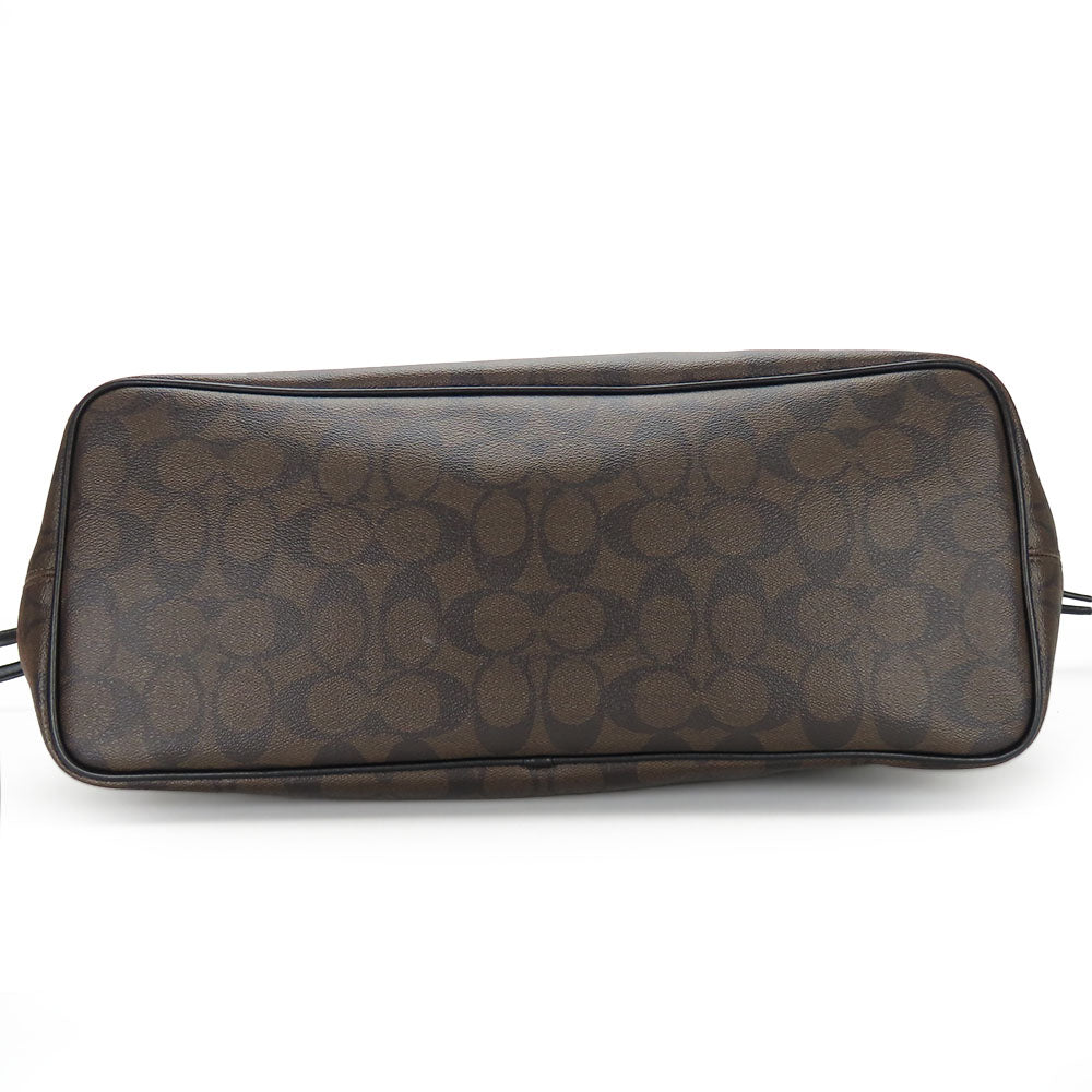 COACH Tote Bag F57842 Leather, PVC black Women Used Authentic