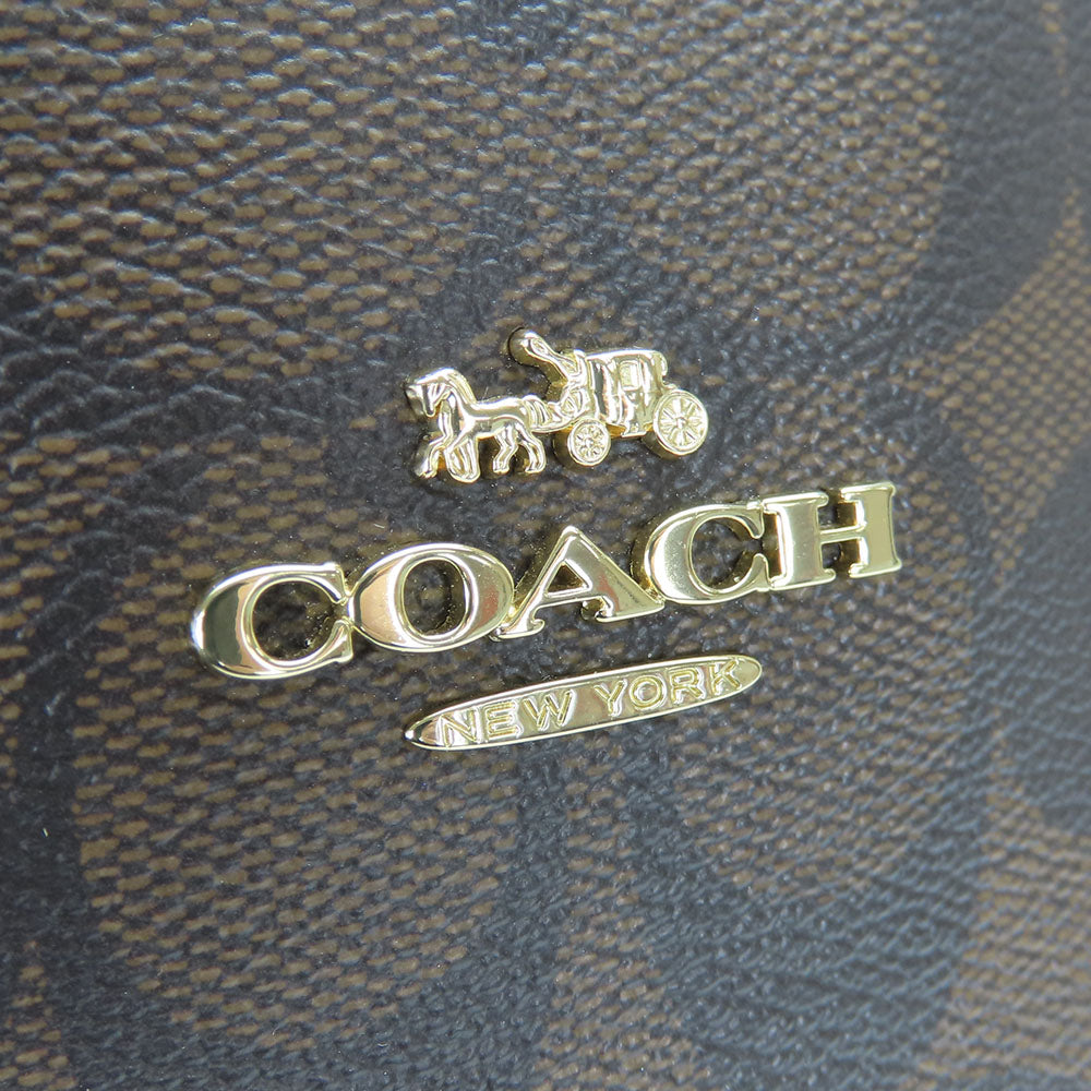 COACH Tote Bag F57842 Leather, PVC black Women Used Authentic