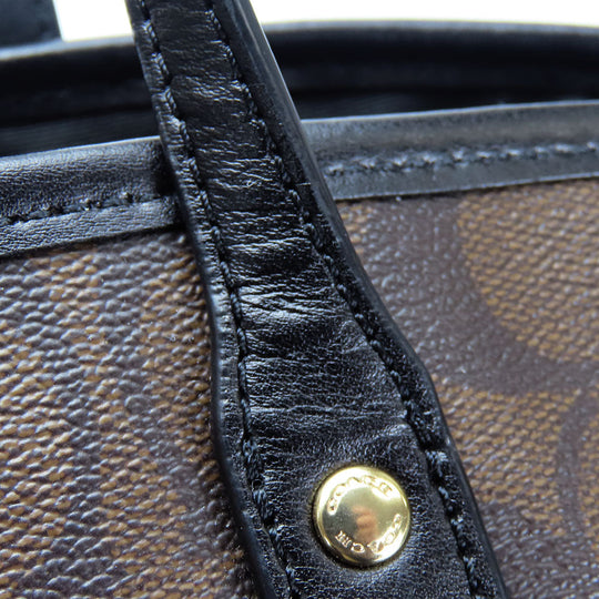 COACH Tote Bag F57842 Leather, PVC black Women Used Authentic