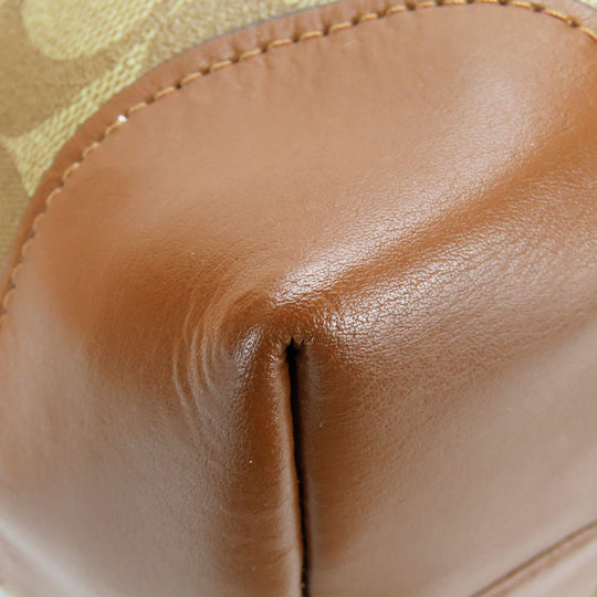 COACH Tote Bag F29208 PVC, Leather Brown Women Used Authentic