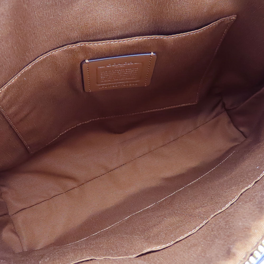 COACH Tote Bag F29208 PVC, Leather Brown Women Used Authentic