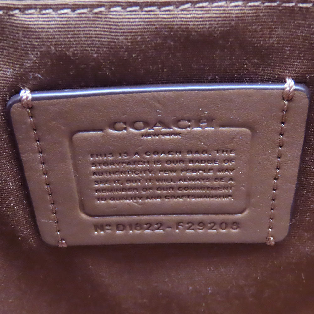 COACH Tote Bag F29208 PVC, Leather Brown Women Used Authentic