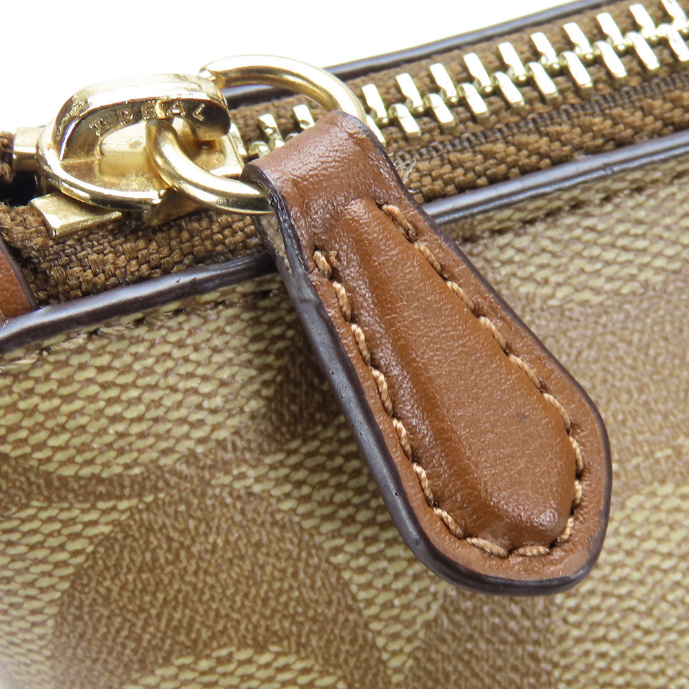 COACH Tote Bag F29208 PVC, Leather Brown Women Used Authentic