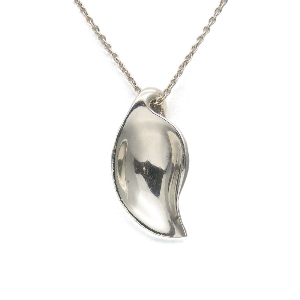 TIFFANY&Co. Necklace Silver925 Silver Leaf motif Women Used Authentic