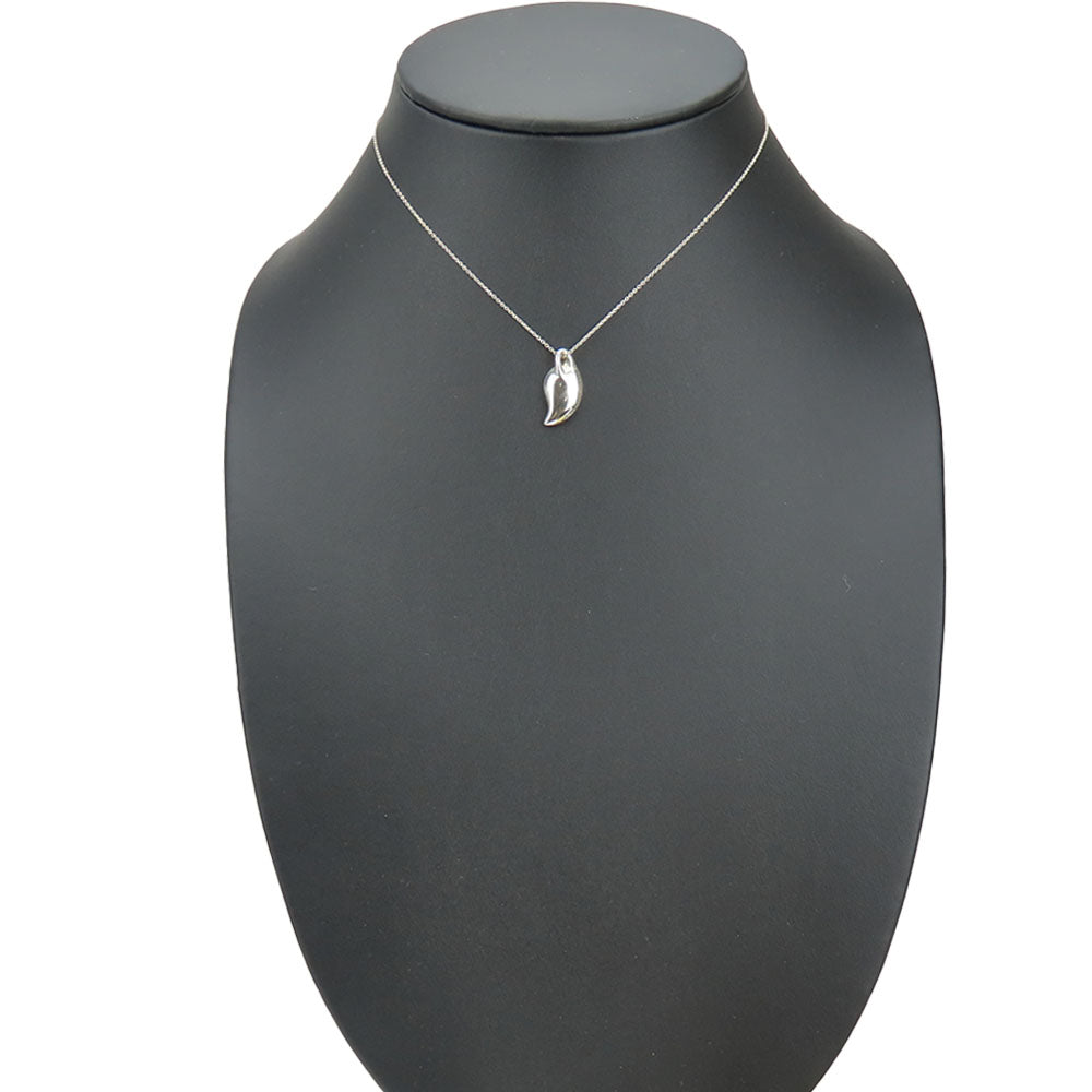 TIFFANY&Co. Necklace Silver925 Silver Leaf motif Women Used Authentic