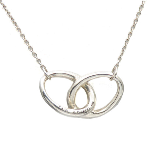 TIFFANY&Co. Necklace Silver925 Silver Double loop Women Used Authentic