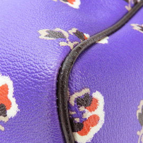 COACH Handbag F55464 Leather, PVC purple Women Used Authentic