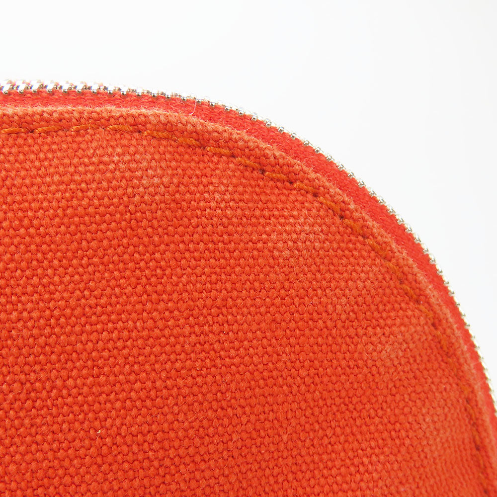HERMES Pouch Cotton canvas Orange Bored