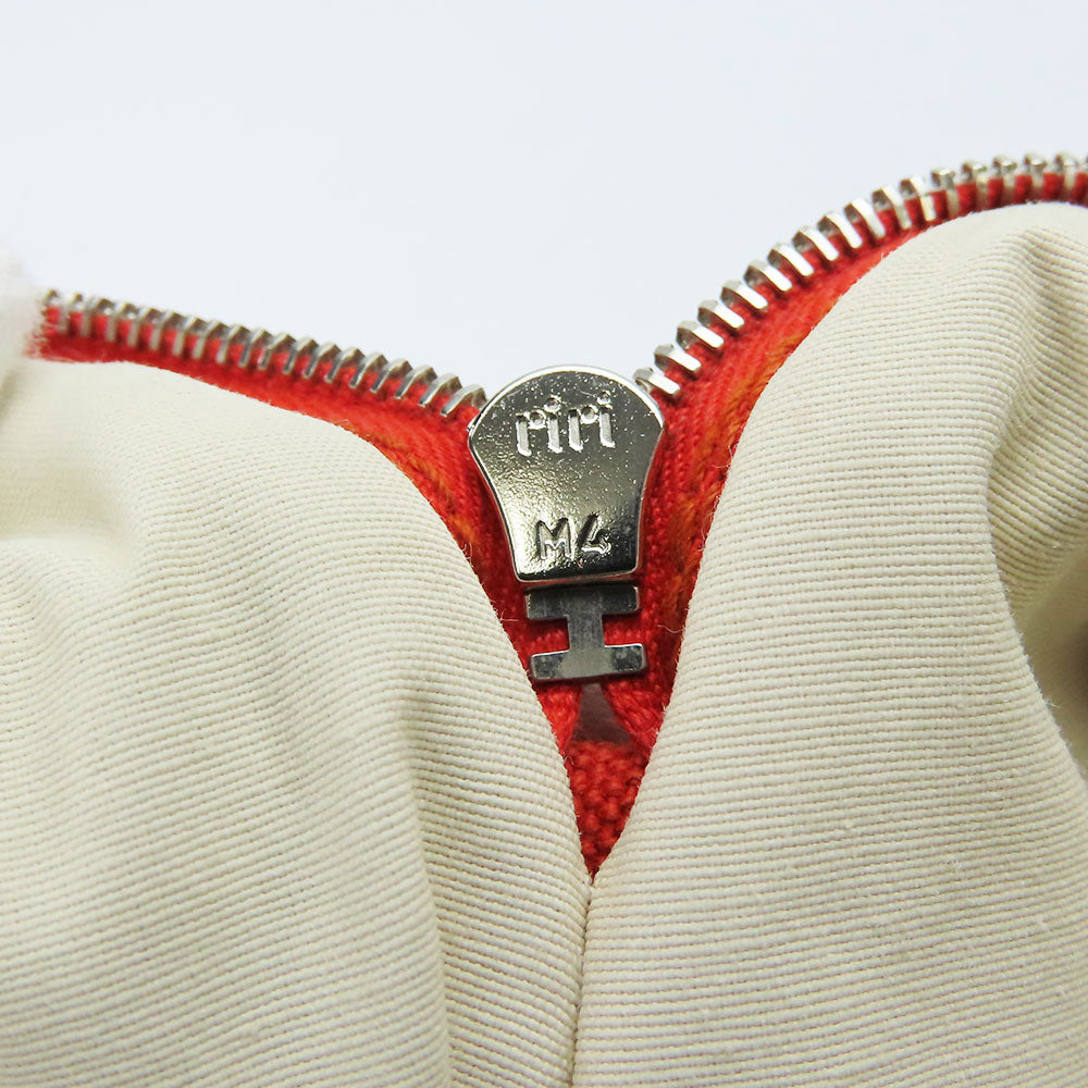 HERMES Pouch Cotton canvas Orange Bored