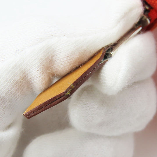 HERMES Pouch Cotton canvas Orange Bored