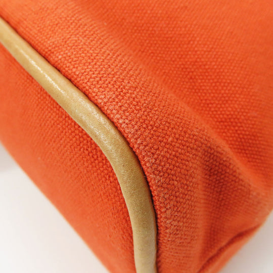 HERMES Pouch Cotton canvas Orange Bored