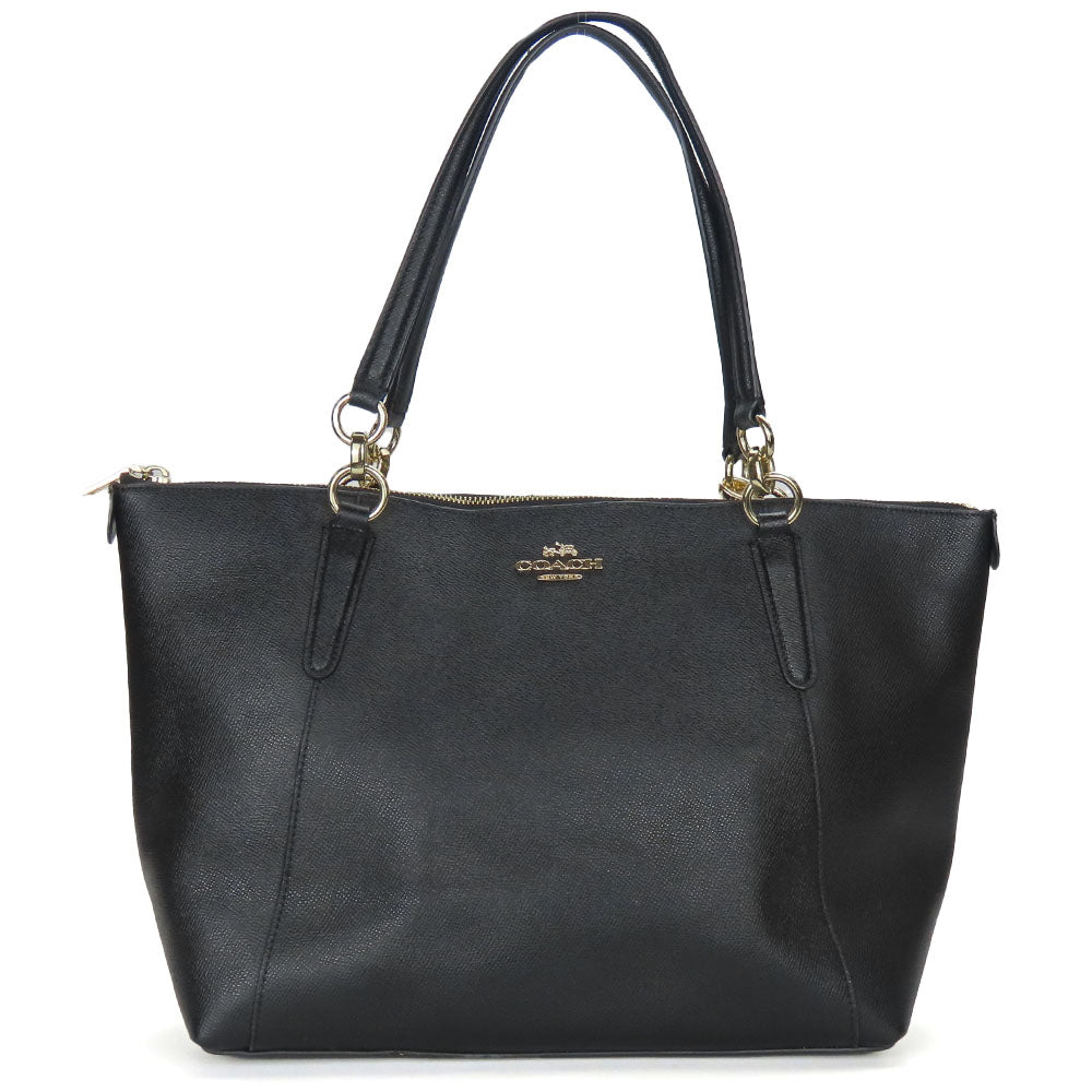 COACH Tote Bag F57526 leather black Women Used Authentic