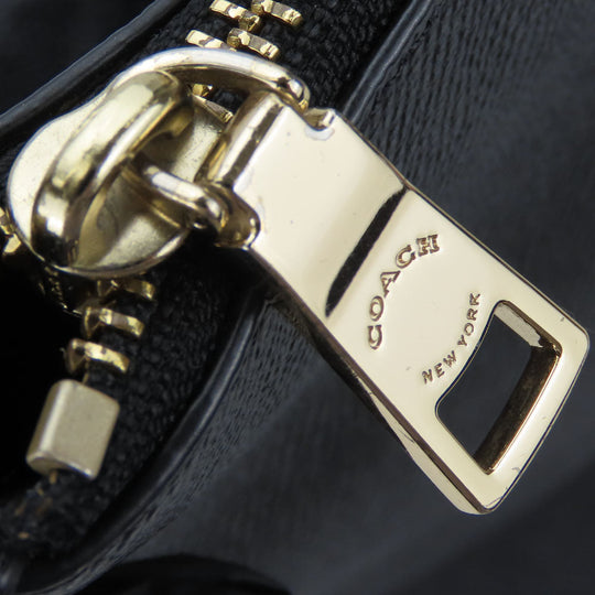 COACH Tote Bag F57526 leather black Women Used Authentic