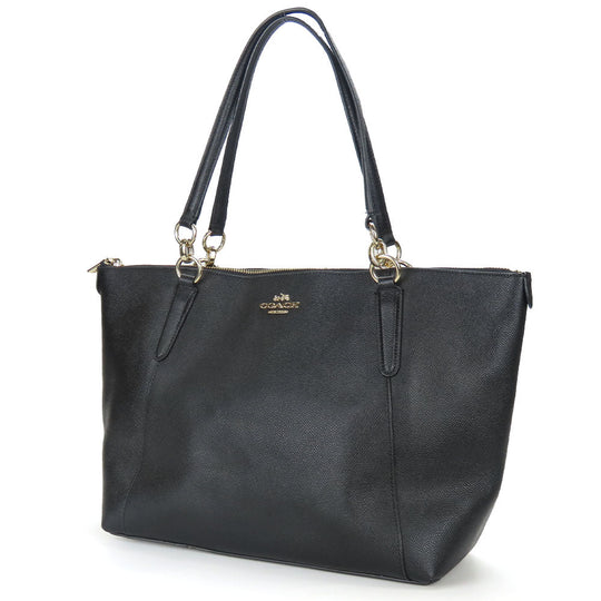 COACH Tote Bag F57526 leather black Women Used Authentic