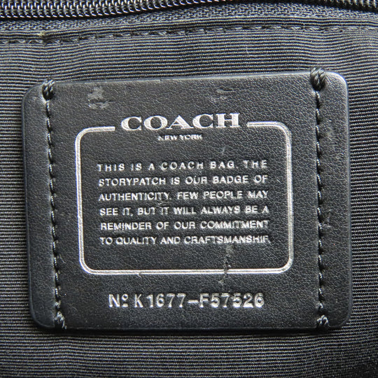 COACH Tote Bag F57526 leather black Women Used Authentic