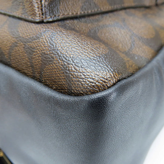 COACH Backpack F58314 PVC, Leather Brown unisex(Unisex) Used Authentic