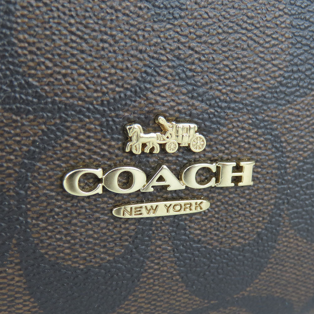 COACH Backpack F58314 PVC, Leather Brown unisex(Unisex) Used Authentic