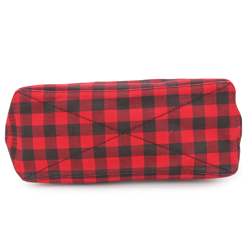 COACH Tote Bag F39848 Canvas, Leather Red Women Used Authentic