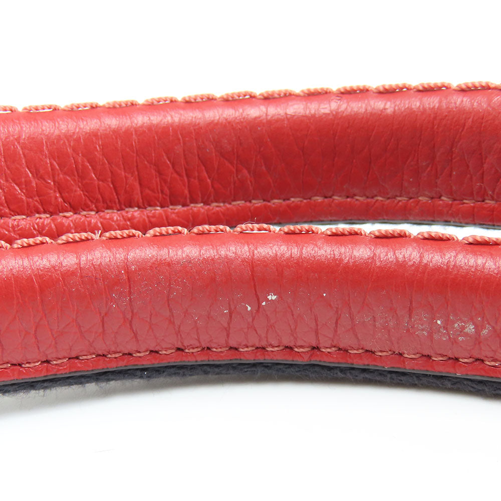 COACH Tote Bag F39848 Canvas, Leather Red Women Used Authentic