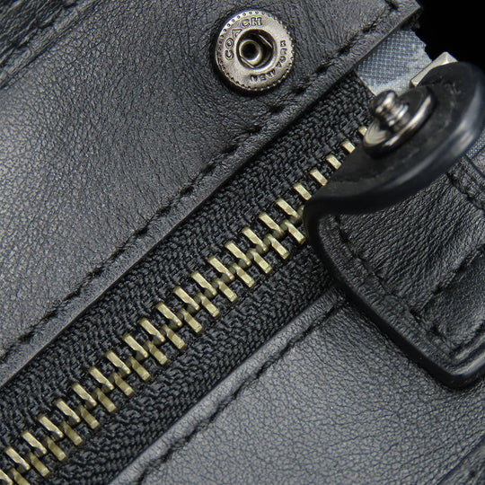 COACH Handbag 59517 leather black Swagger 27 Women Used Authentic