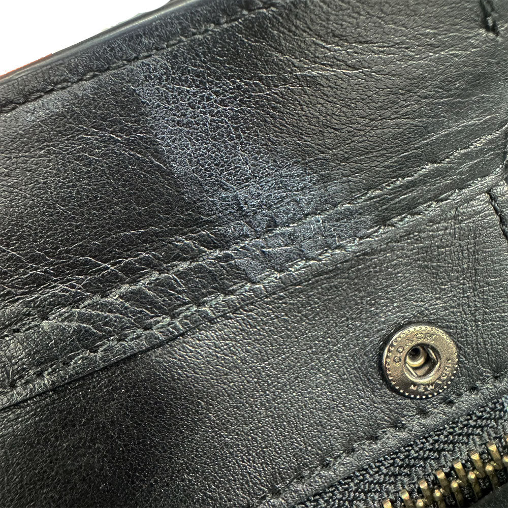 COACH Handbag 59517 leather black Swagger 27 Women Used Authentic