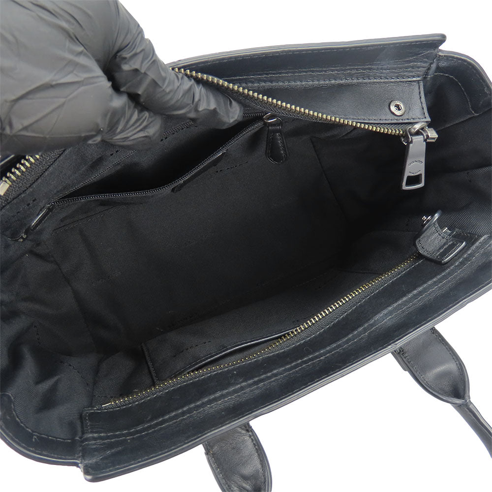 COACH Handbag 59517 leather black Swagger 27 Women Used Authentic