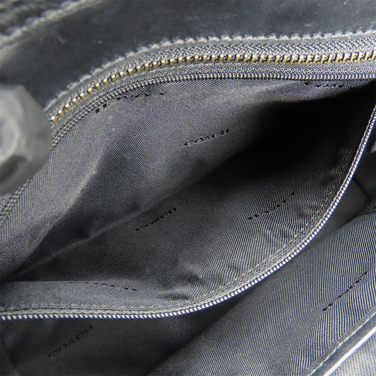 COACH Handbag 59517 leather black Swagger 27 Women Used Authentic