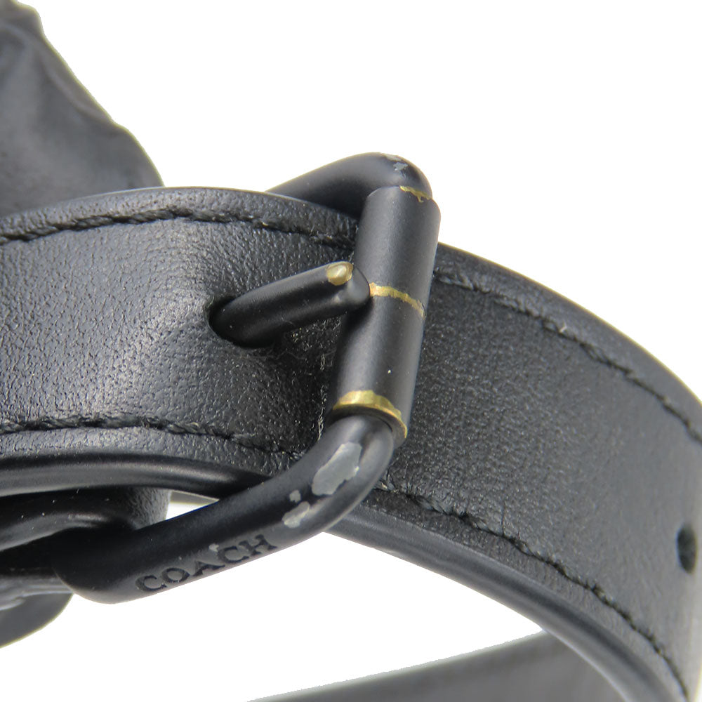 COACH Handbag 59517 leather black Swagger 27 Women Used Authentic