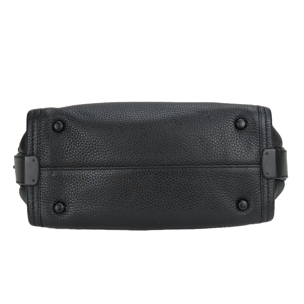 COACH Handbag 59517 leather black Swagger 27 Women Used Authentic