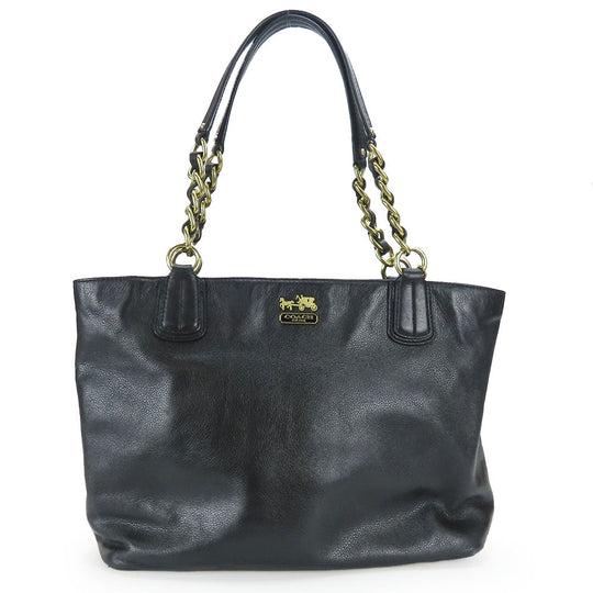 COACH Handbag 20466 leather black Women Used Authentic