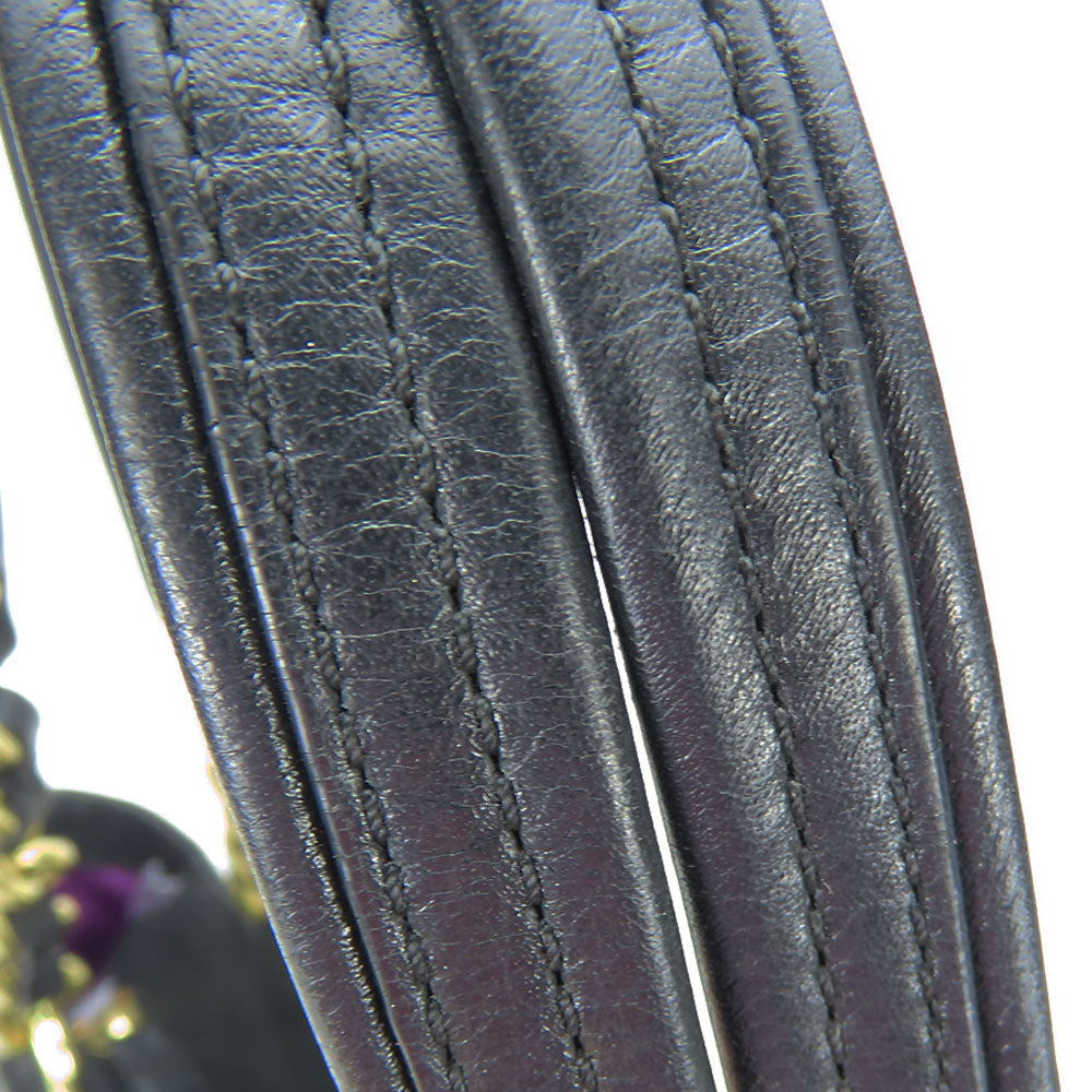 COACH Handbag 20466 leather black Women Used Authentic