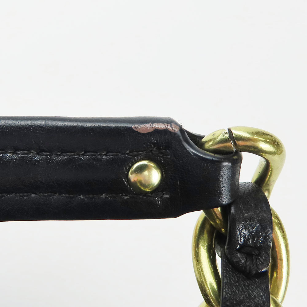 COACH Handbag 20466 leather black Women Used Authentic