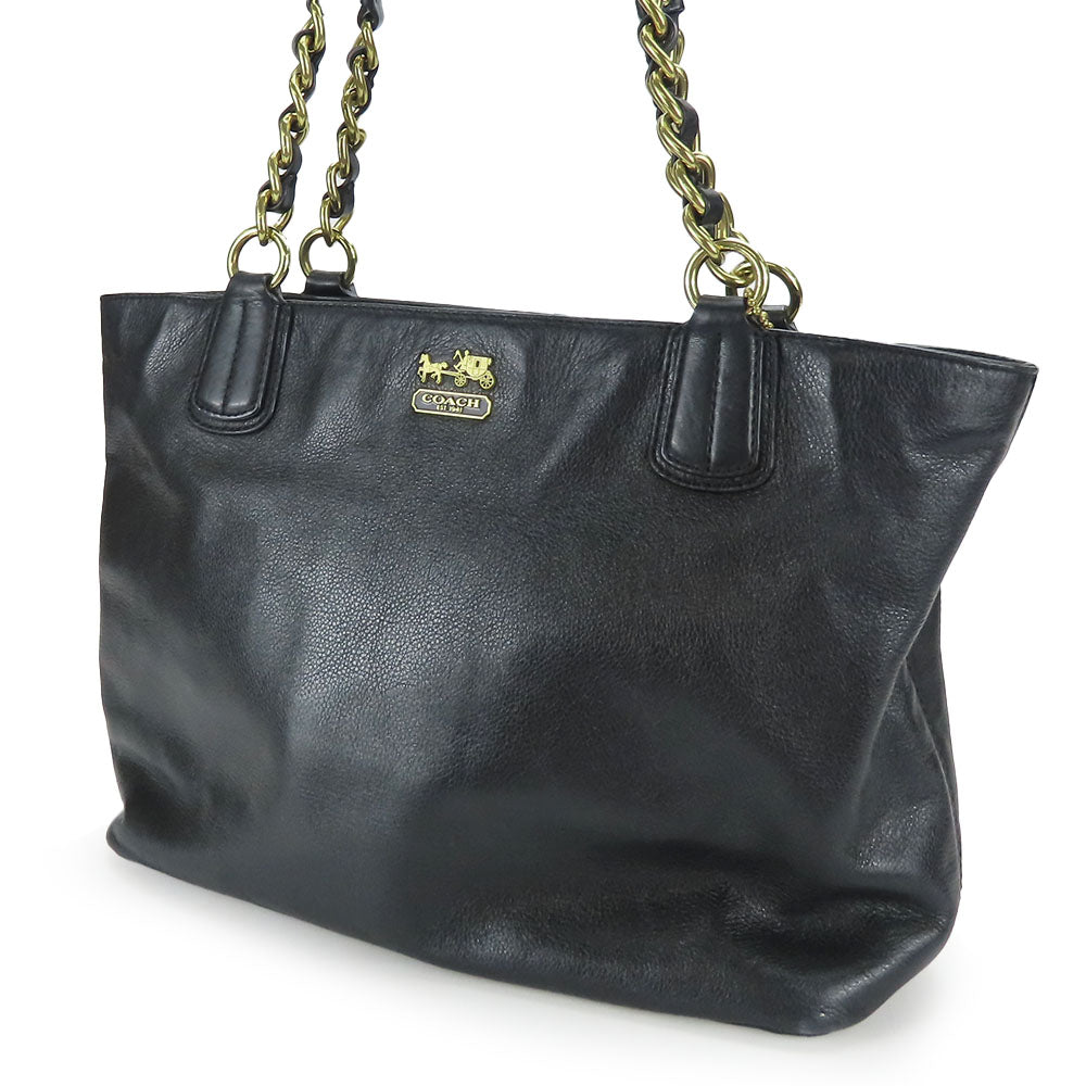 COACH Handbag 20466 leather black Women Used Authentic