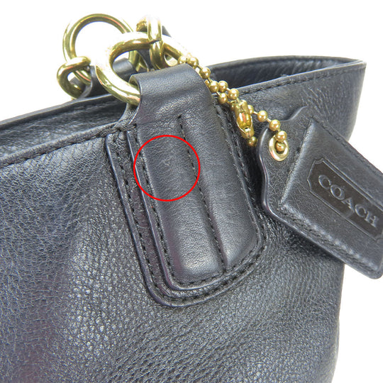 COACH Handbag 20466 leather black Women Used Authentic