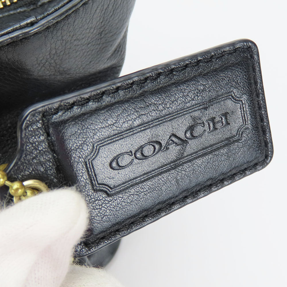 COACH Handbag 20466 leather black Women Used Authentic