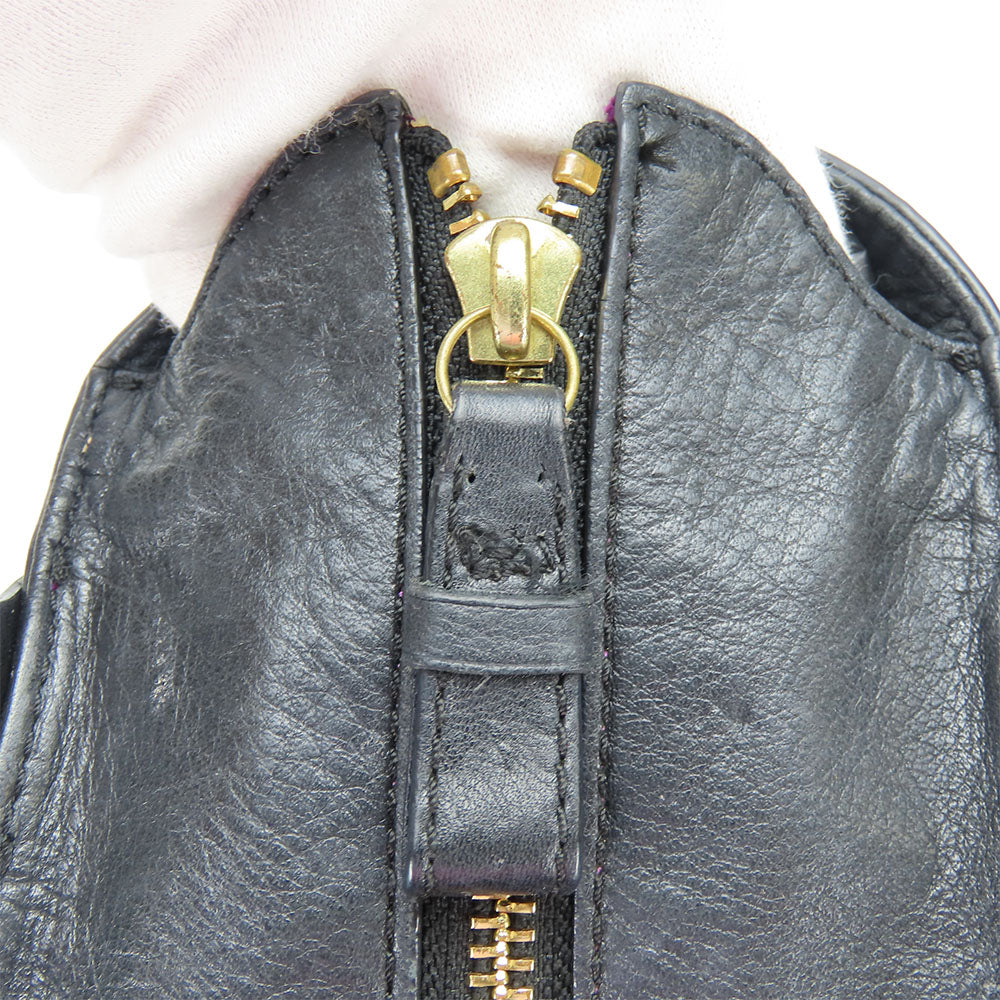 COACH Handbag 20466 leather black Women Used Authentic