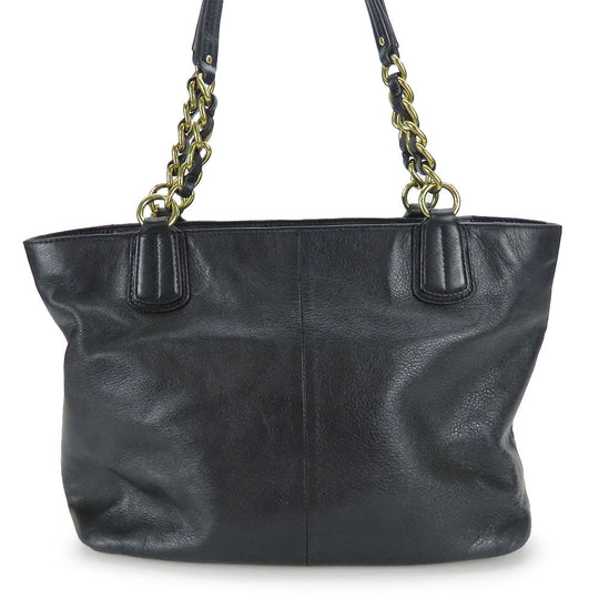 COACH Handbag 20466 leather black Women Used Authentic