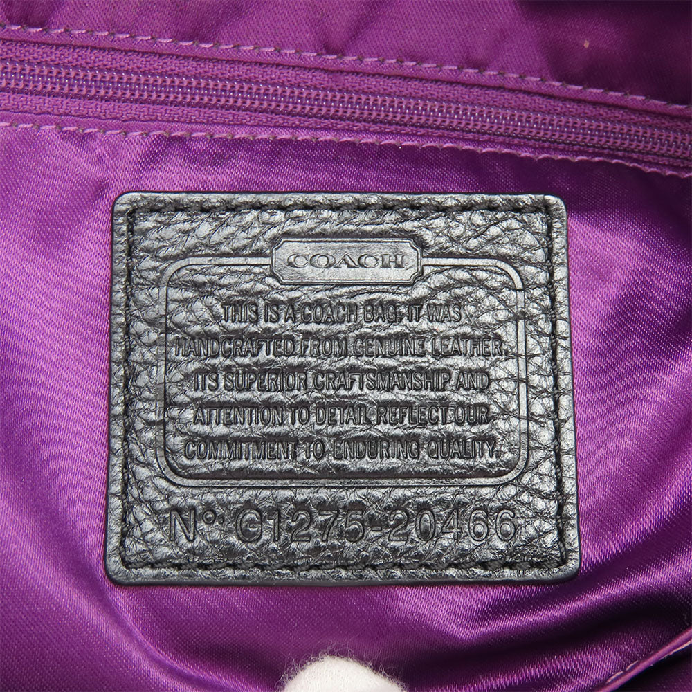 COACH Handbag 20466 leather black Women Used Authentic