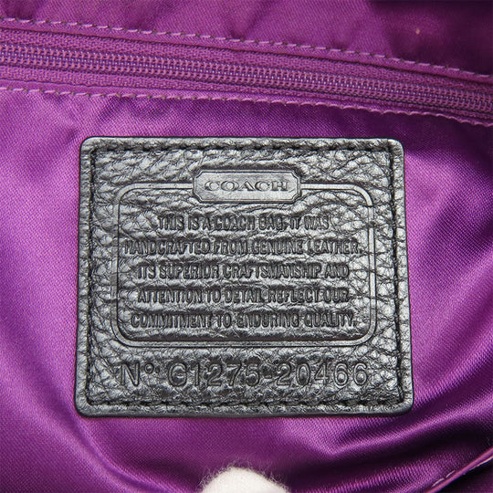 COACH Handbag 20466 leather black Women Used Authentic