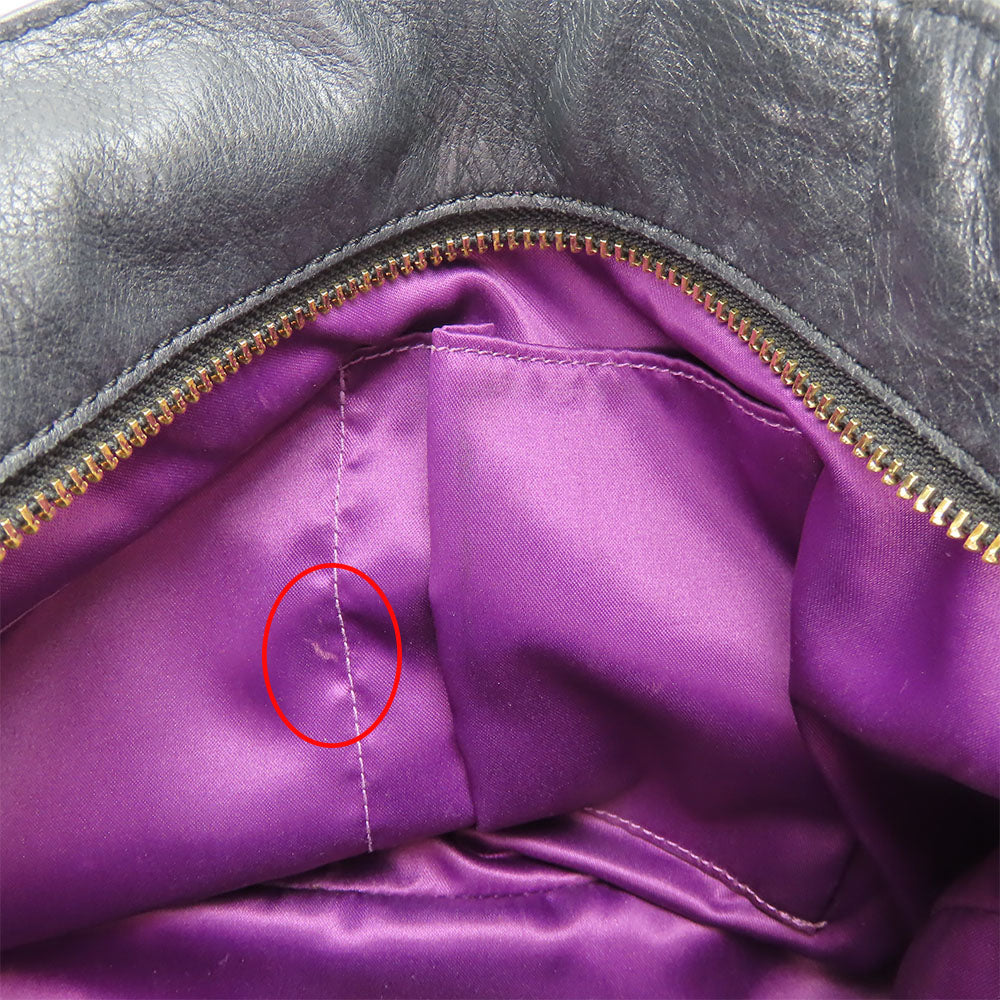 COACH Handbag 20466 leather black Women Used Authentic