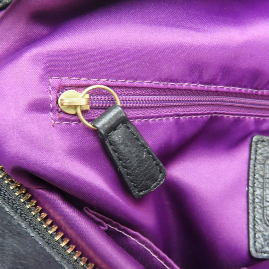 COACH Handbag 20466 leather black Women Used Authentic