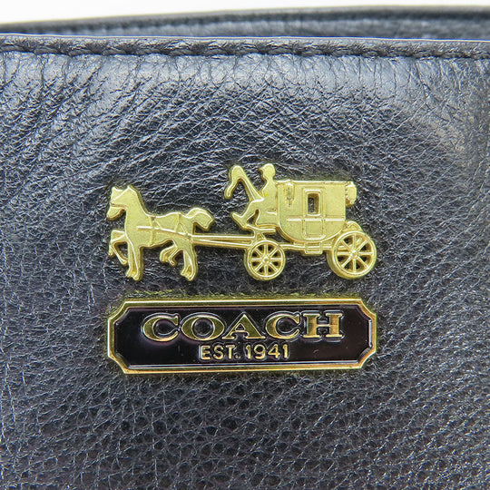 COACH Handbag 20466 leather black Women Used Authentic