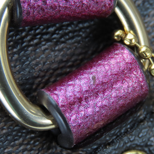 COACH Tote Bag F87701 PVC, Leather Brown Signature Women Used Authentic